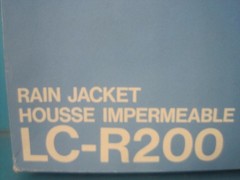 AWESOME VINTAGE NOS SONY LC-R200 RAIN JACKET FOR VIDEO-8 CC-V3/V30 V5/V50 V9/V90