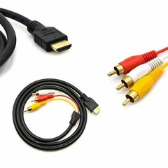 HDMI Male to 3 RCA AV Cable 1080P Video Audio Converter Adapter HDTV DVD TV