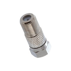 2 Pack F-Type Male to Female Adapter M/F Connector Coax Coaxial Cable TV Antenna