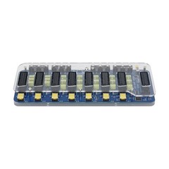 Acrylic Case SCART SWITCH Distributor Converter Automatic/Manual 7 In 1 Out New
