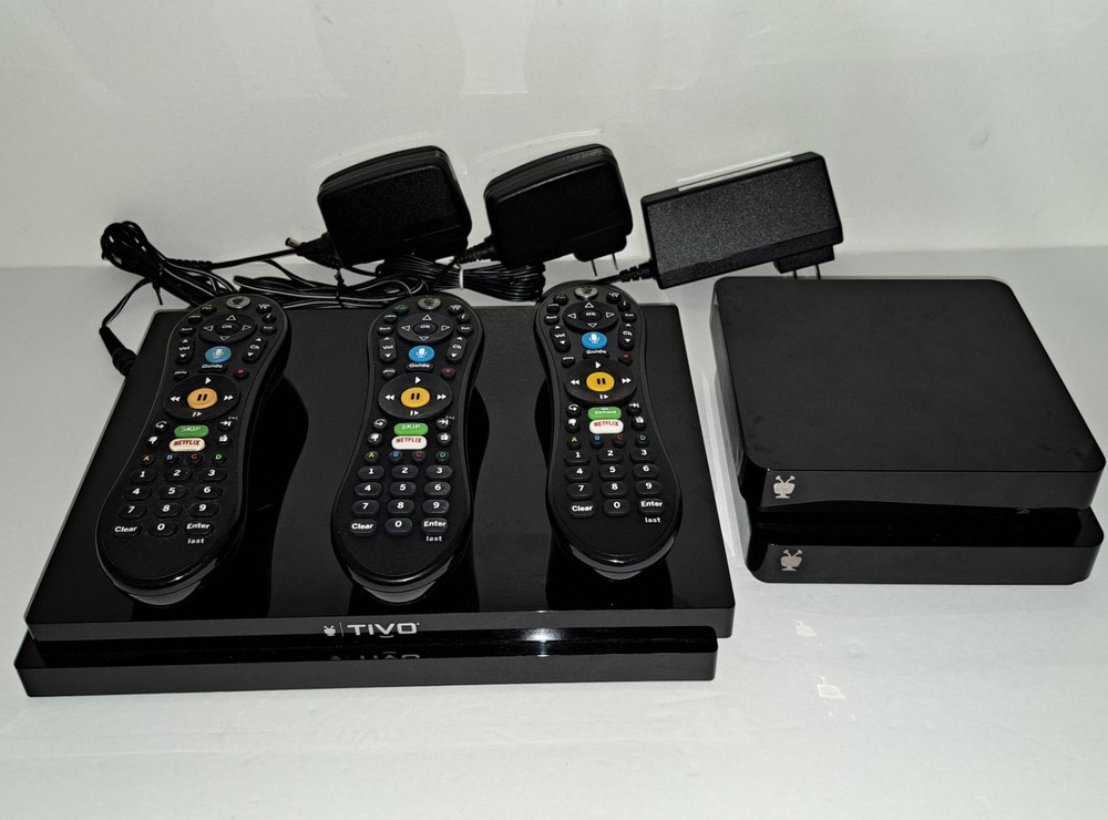 TiVo EDGE 2TB for Cable 4K DVR Lifetime (All-In) Service + 2 x Mini VOX