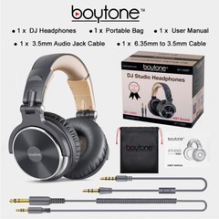 Boytone BT-10BR Wired Over Ear DJ Headphones, Studio Monitor , Stereo headphone