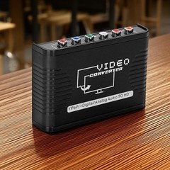 5 RCA Ypbpr Component Coaxial Audio to HDMI Video Converter for DVD PS2 XbAr