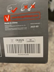 50 Pack Bevigor Battery CR2025 Lithium 3V Coin Batteries – Mfg. Date 3/ 2025