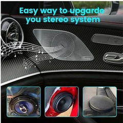 2 Pairs 6.5″ Plastic 1/2″ Speaker Spacer Rings Subwoofer Custom Mounting Adapter