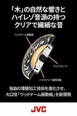 JVC Hi-Res corresponding headphone WOOD01 HA-SW01