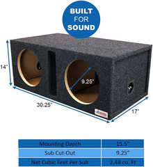 10DQV 10” Dual Vented Subwoofer/Speaker Enclosure Subwoofer Box Designed and Eng