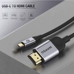 USB C to HDMI Cable Adapter 6FT 4K USB Type C to HDMI Thunderbolt 3/4