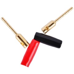 20 Pcs X Speaker Pin Connectors 2mm Gold Plated Banana Plugs Screw Terminal US