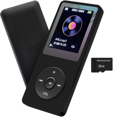 MP3 Player 32GB with Speaker Earphone Portable Hifi Lossless Sound MP3 Mini