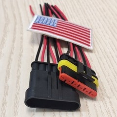 1 Set 6 Pin Electrical Wire Connector ‎Plug Male Female Waterproof Quick Connect