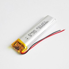 2 pcs 500mAh 3.7V li po rechargeable Battery 601452 For Speaker MP4 Selfie stick
