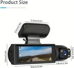Dash Cam Front and Rear, Cardvr Video Dash Cam, 1 Count Mini Dash Cam for Car
