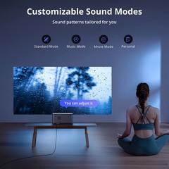 ETOE Whale Pro 4K Projector 1080p FHD Beamer,1500 ANSI,Auto Focus & Keystone