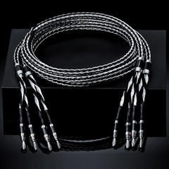 8N OCC HiFi Audio Speaker Wire Silver Plated Speaker Cable Cord & Banana Spade