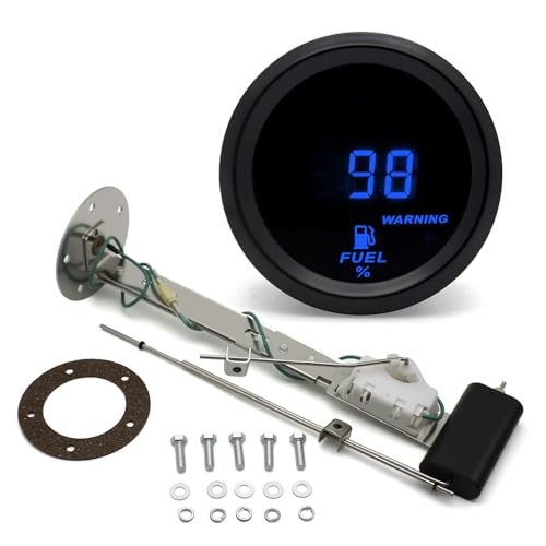 2 Inches 52mm Car Fuel Level with Fuel Tank Sending Fuel Gauge With Sender