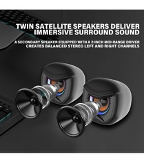 Wemeweme Computer Speakers, PC Speakers Subwoofer Desktop Laptop Monitor Gaming