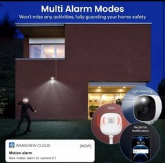 AOQEE Wired Indoor IP/Network Surveillance Cameras USB Power 2-Pack White/Black