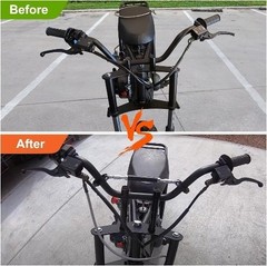 7/8″ Handlebar Risers – 7/8″ 22 mm Handlebar Mount Clamp Risers f Color: Black