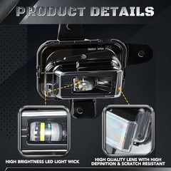 LED Fog Lights for GMC Sierra 1500 – LED Fog Light Assembly Kit Compatible