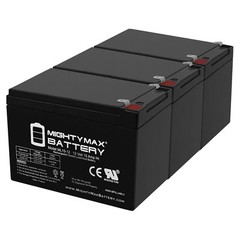 Mighty Max 3 Pack – ML15-12 12V 15AH F2 Razor Battery fits MX500 & MX650, W15128