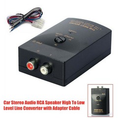 Speaker Level Converter With Cable Car Stereo Speaker Outputs To RCA Outputs
