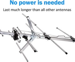 Five Star Yagi Satellite HD TV Antenna up to 200 Mile Long Range, Attic or Roof