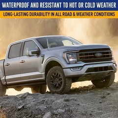 50 Cal Truck Chrome Bullet Antenna Fit for Ford F150 F250 F350 Raptor/Dodge R…