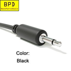 2x 3Ft (90cm) – 1/8″ Mono 3.5mm Male to Male Audio Patch Cable Cord TS Plug Mic