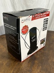 Indoor Digital TV Antenna Table Amplified Signal Booster HDTV UHF VHF FM SL13