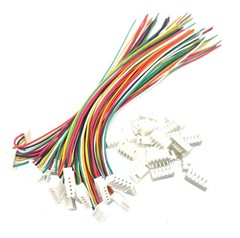 20 Pairs Mini Micro 5 Pin JST XH 2.54mm Cable Connector Plug 26AWG 150mm Wire