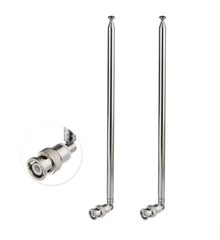 50x RadioTelescopicBNC Antenna Connector AM/FM/UHF/VHF for Police Radio Scanner