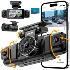 4Channel 360Degree Dash Camera with 128GB Card