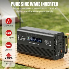 Pure Sine Wave 4000 Watt Power Inverter DC 12v to AC 110V-120V 4000W Inverter