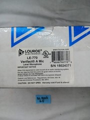 Louroe Electronics LE-770 Verifact A-ML M, Wall or Ceiling Monitoring Microphone