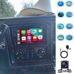 4G+64G Android 13.0 CarPlay Car Stereo Radio 10.1″ Double 2 Din GPS Navi +Camera