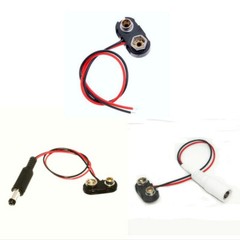 12 VDC cylindrical male female plug 5.5 2.1 mm splitter 9 volt battery connector