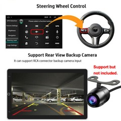 Rotatable 10.1” Double 2Din Android 15 Car Stereo Radio Carplay GPS WiFi BT FM