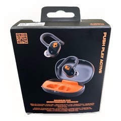 Skullcandy Push Play Active True Wireless Over-Ear Hanger Earbuds (Black/Orange)