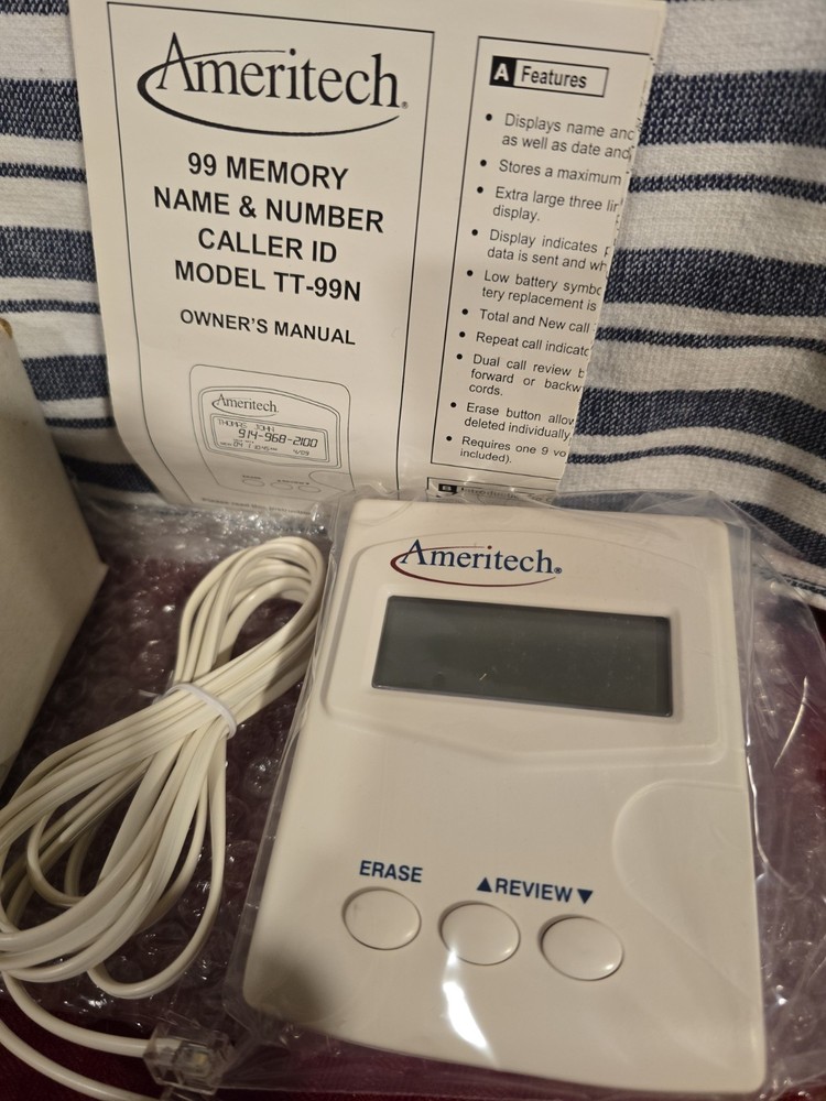 Ameritech 99 Memory Name And Number Caller ID TT-99N