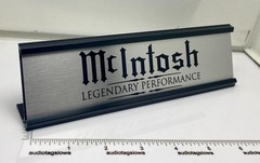 McIntosh Legendary Performance Desk Sign – Custom Made Aluminum Dual Sided