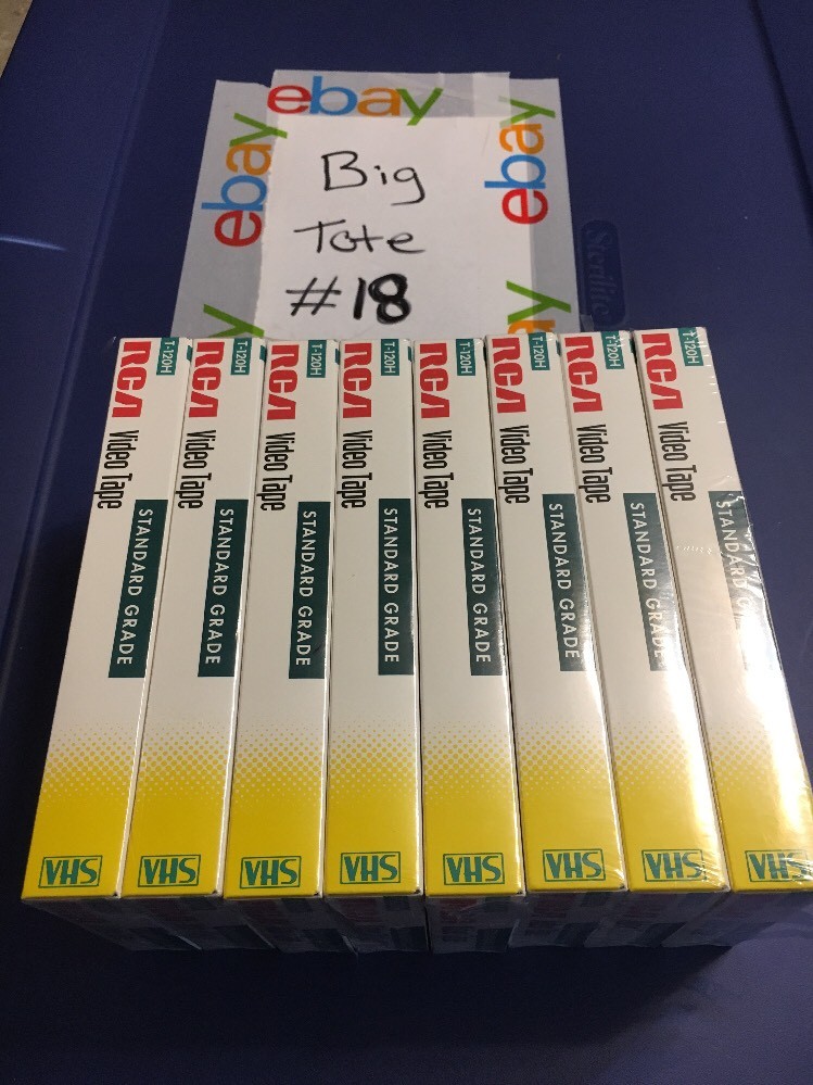 Lot of 8 RCA T-120H blank video tape standard grade up to 6 hours VHS