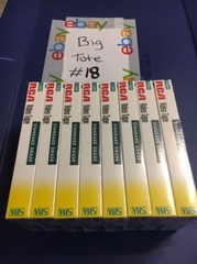Lot of 8 RCA T-120H blank video tape standard grade up to 6 hours VHS