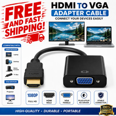 HDMI to VGA Adapter 1080P Active Converter Cable for PC Laptop Monitor Projector