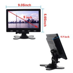 9″ IPS LCD 1024×600 HD Car Backup Rear View Monitor Wireless CarPlay Mirror Link