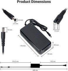 Adaptador de corriente de 48V y 5 A para amplificador receptor estéreo Bluetooth