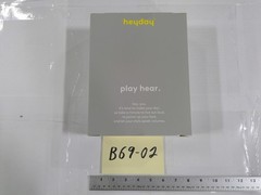 Heyday Wireless Headphones Bluetooth Red Jeweled 40 Hours Playback New Box