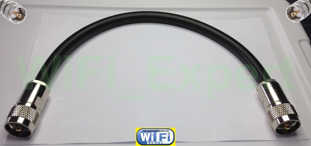 TIMES MICROWAVE ® 1-30 Feet LMR-400 Antenna Jumper Coax Cable PL-259 Connector
