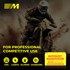 Motobatt ML7U-HP LifePo4 Lithium Battery, Maintenance Free Powersport
