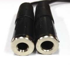 GENERAL AVIATION DUAL TWIN PLUG HEADSET TO SPORTYS RADIO ADAPTER CABLE 1/4″ 1/5″